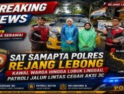 Sat Samapta Polres Rejang Lebong Kawal Warga hingga Lubuk Linggau, Patroli Jalur Lintas Cegah Aksi 3C