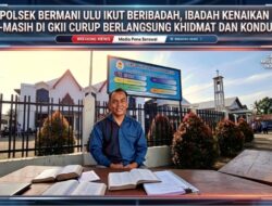 Kapolsek Bermani Ulu Ikut Beribadah, Ibadah Kenaikan Isa Al-Masih di GKII Pasar D Curup