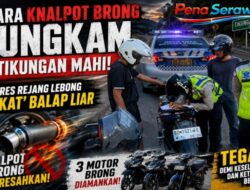 Satlantas Polres Rejang Lebong Tertibkan Knalpot Brong dan Antisipasi Balap Liar di Tikungan Mahi Tebing Suban Curup