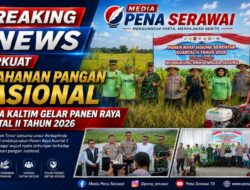 Perkuat Ketahanan Pangan Nasional, Polda Kaltim Gelar Panen Raya Kuartal II Tahun 2026