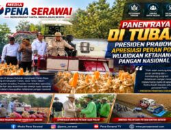 Panen Raya di Tuban, Presiden Prabowo Apresiasi Peran Polri Wujudkan Ketahanan Pangan Nasional