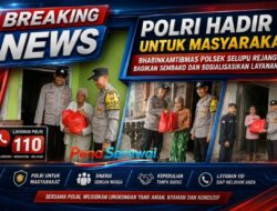 Polri Hadir untuk Masyarakat, Bhabinkamtibmas Polsek Selupu Rejang Bagikan Sembako dan Sosialisasikan Layanan 110