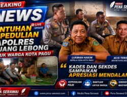 Sentuhan Kepedulian Kapolres Rejang Lebong untuk Warga Kota Pagu, Kades dan Sekdes Sampaikan Apresiasi Mendalam