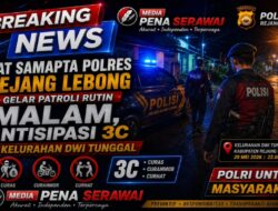 Sat Samapta Polres Rejang Lebong Gelar Patroli Rutin Malam, Antisipasi 3C di Kelurahan Dwi Tunggal
