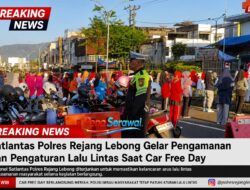 Satlantas Polres Rejang Lebong Gelar Pengamanan dan Pengaturan Lalu Lintas Saat Car Free Day
