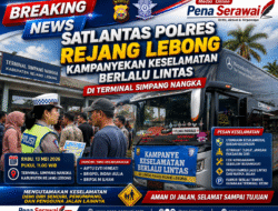 Satlantas Polres Rejang Lebong Kampanyekan Keselamatan Berlalu Lintas di Terminal Simpang Nangka