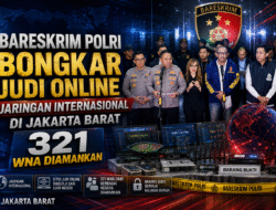 Bareskrim Polri Bongkar Judi Online Jaringan Internasional di Jakarta Barat, 321 WNA Diamankan
