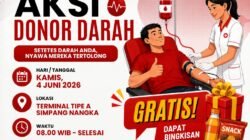 Peringati Hari Lahir Pancasila, PMI dan Balai Pengelola Transportasi Darat Gelar Aksi Donor Darah di Terminal Tipe A Simpang Nangka