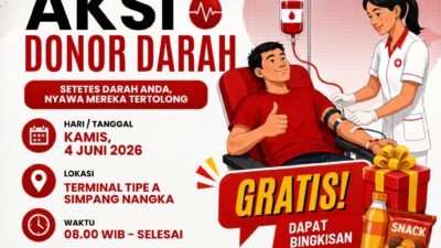 Peringati Hari Lahir Pancasila, PMI dan Balai Pengelola Transportasi Darat Gelar Aksi Donor Darah di Terminal Tipe A Simpang Nangka