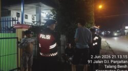 Sisir Talang Benih di Malam Hari, Sat Samapta Polres Rejang Lebong Antisipasi Gangster dan Kejahatan Jalanan
