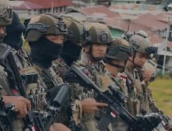 Satgas Damai Cartenz Amankan Ibadah dan Laksanakan Patroli Jalan Kaki di Puncak