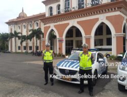 Satlantas Polres Rejang Lebong Kawal Kepulangan Jemaah Haji, Pastikan Perjalanan Aman Hingga Tiba di Curup