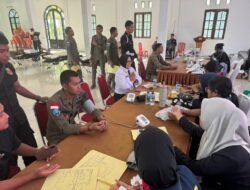 Meriahkan HUT Bhayangkara ke-80, Personel Damai Cartenz Partisipasi Dalam Giat Donor Darah di Polres Nabire