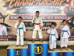 Kenzie Fattan Aditya Raih Juara 1, Harumkan Nama Rejang Lebong di Kejuaraan Karate Piala Wali Kota Bengkulu 2026