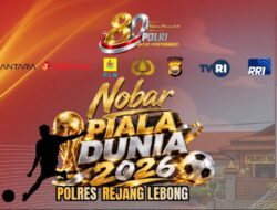 Nobar Piala Dunia Jadi Ajang Silaturahmi, Polres Rejang Lebong Ajak Warga Rayakan Hari Bhayangkara ke-80