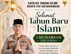 Kapolsek Sindang Kelingi Beserta Staf dan Bhayangkari Sampaikan Ucapan Selamat Tahun Baru Islam 1 Muharram 1448 Hijriah
