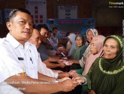 Disaksikan Plt Camat BUR, Penyaluran BLT-DD di Tebat Tenong Luar Berjalan Lancar dan Tepat Sasaran