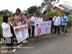 Pemdes Tebat Tenong Luar Gelar Titik Nol Pembangunan Jalan, Plat Dekker dan PJU Tenaga Surya, Dorong Akses dan Perekonomian Warga
