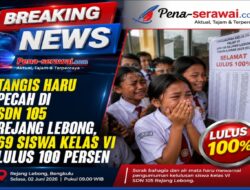 Tangis Haru Pecah di SDN 105 Rejang Lebong, 69 Siswa Kelas VI Lulus 100 Persen