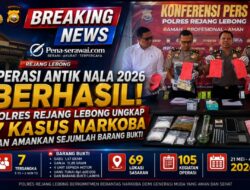 Operasi Antik Nala 2026 Berhasil, Polres Rejang Lebong Ungkap 7 Kasus Narkoba dan Amankan Sejumlah Barang Bukti