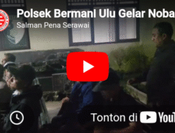 Polsek Bermani Ulu Gelar Nobar Piala Dunia 2026 Bersama Warga, Semarakkan HUT Bhayangkara ke-80