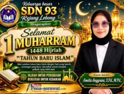 Keluarga Besar SDN 93 Rejang Lebong Ucapkan Selamat Tahun Baru Islam 1448 Hijriah