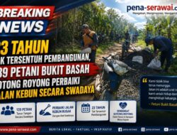 23 Tahun Tak Tersentuh Pembangunan, 139 Petani Bukit Basah Gotong Royong Perbaiki Jalan Kebun Secara Swadaya