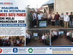 BLT Disalurkan, Titik Nol Ditetapkan: Pemdes Batu Panco Resmi Mulai Pembangunan 2026 untuk Kesejahteraan Warga
