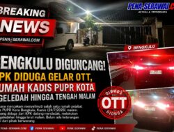 Bengkulu Diguncang! KPK Diduga Gelar OTT, Rumah Kadis PUPR Kota Digeledah hingga Tengah Malam