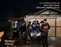 Ciptakan Rasa Aman, Sat Samapta Polres Rejang Lebong Intensif Patroli Malam di Titik-Titik Rawan Kriminalitas