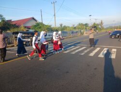 Kapolres Rejang Lebong Kerahkan Personel Amankan Hari Pertama Sekolah, Keselamatan Pelajar Jadi Prioritas Utama