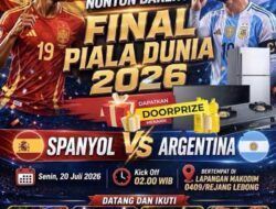 Spanyol vs Argentina Membara! Polres dan Kodim 0409 Rejang Lebong Gelar Nobar Akbar Final Piala Dunia 2026, Dimeriahkan UMKM dan Lomba Berhadiah