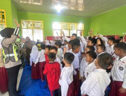 Polantas Menyapa di SD Negeri 36 Rejang Lebong, Tanamkan Budaya Tertib Lalu Lintas Sejak Usia Dini