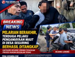 Pelarian Berakhir, Terduga Pelaku Penganiayaan Maut di Desa Seguring Berhasil Ditangkap, Kapolres Rejang Lebong Tegaskan Proses Hukum Berjalan Tegas