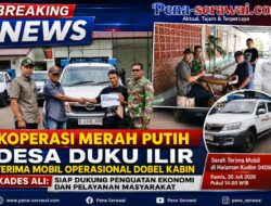 Koperasi Merah Putih Desa Duku Ilir Terima Mobil Operasional Dobel Kabin, Kades Ali: Siap Dukung Penguatan Ekonomi dan Pelayanan Masyarakat