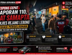 Respons Cepat Laporan 110, Sat Samapta Polres Rejang Lebong Mediasi Perselisihan Orang Tua dan Anak di Batu Galing