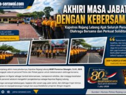 Akhiri Masa Jabatan dengan Kebersamaan, Kapolres Rejang Lebong Ajak Seluruh Personel Olahraga Bersama dan Perkuat Soliditas