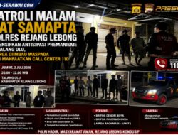 Patroli Malam Sat Samapta Polres Rejang Lebong Intensifkan Antisipasi Premanisme di Talang Ulu, Warga Diimbau Waspada dan Manfaatkan Call Center 110