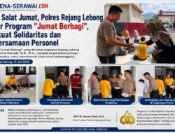 Usai Salat Jumat, Polres Rejang Lebong Gelar Program “Jumat Berbagi”, Perkuat Solidaritas dan Kebersamaan Personel