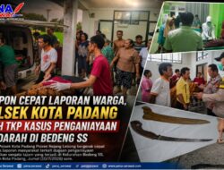 Respon Cepat Laporan Warga, Polsek Kota Padang Olah TKP Kasus Penganiayaan Berdarah di Bedeng SS