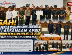 Sah! Raperda Pertanggungjawaban Pelaksanaan APBD Kabupaten Kepahiang TA 2025 resmi disetujui bersama
