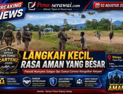 Langkah Kecil, Rasa Aman yang Besar: Patroli Humanis Satgas Ops Damai Cartenz Hangatkan Kenyam