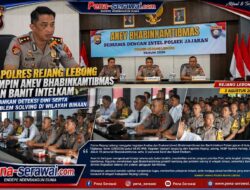 Kapolres Rejang Lebong Pimpin Anev Bhabinkamtibmas dan Banit Intelkam, Tekankan Deteksi Dini serta Problem Solving di Wilayah Binaan