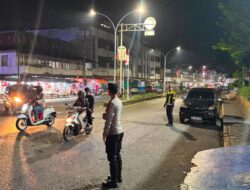 Malam Minggu, Polres Rejang Lebong Siagakan Personel di Titik Rawan untuk Jaga Kamtibmas