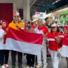 Kapolres Rejang Lebong Hadiri Car Free Day, Bagikan Bendera Merah Putih kepada Warga Sambut HUT RI ke-81