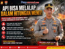 API BISA MELALAP DALAM HITUNGAN MENIT! Polres Rejang Lebong Menghimbau Warga, Jangan Sembarangan Bakar Sampah dan Buka Lahan