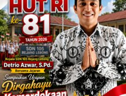 Semarak HUT RI ke-81, Kepala SDN 105 Rejang Lebong Bersama Jajaran Kobarkan Semangat Kemerdekaan