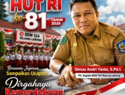 Semarak HUT RI ke-81, Plt. Kepala SDN 124 Rejang Lebong Bersama Jajaran Kobarkan Semangat Kemerdekaan