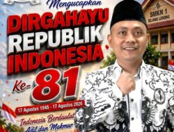 Keluarga Besar SMKN 1 Rejang Lebong Ucapkan Dirgahayu RI ke-81, Indonesia Berdaulat, Adil dan Makmur