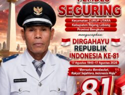 HUT RI ke-81, Pemdes Seguring Kobarkan Semangat Persatuan dan Wujudkan Desa Maju